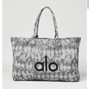 ALO Yoga ShopperTote - Grey Tiedye, 2 Bags Sold Together